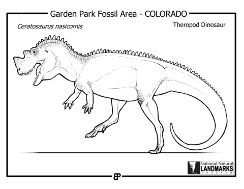 Ceratosaurus Nasicornis Coloring Page